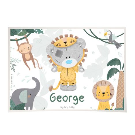 Personalised Tiny Tatty Teddy Jungle Animals Placemat £6.99